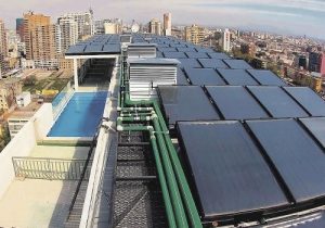 Colectores Solares en edificio 