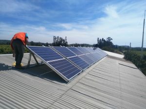 instalación sistema solar on grid