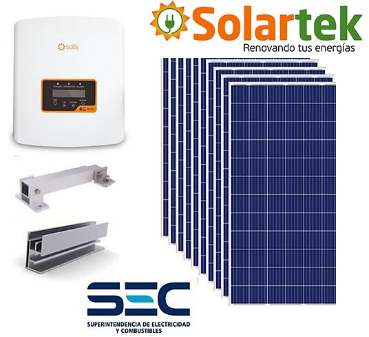 Kit Solar On Grid Completo Paneles Inyeccion 220v Ahorro 5on